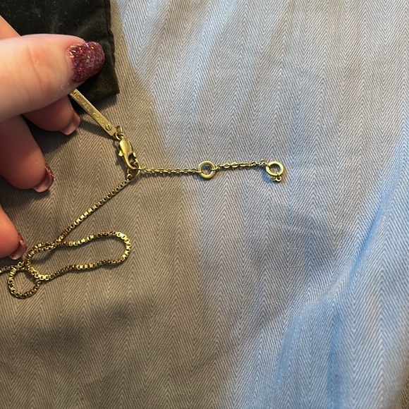 Michael Kors Gold Crystal and tortoise dog tag style necklace - Picture 6 of 10